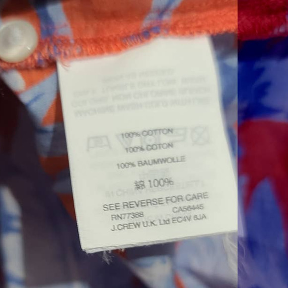 J Crew Long-Sleeve Floral Ruffle Ratti Rio Top - Picture 6 of 6